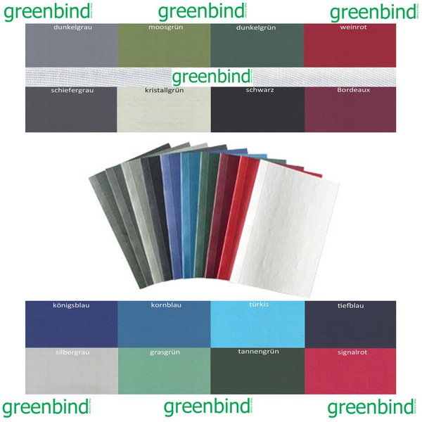 greenbind® DE Thermocover Leather 315 Gramm Vollkarton (Made in Germany)